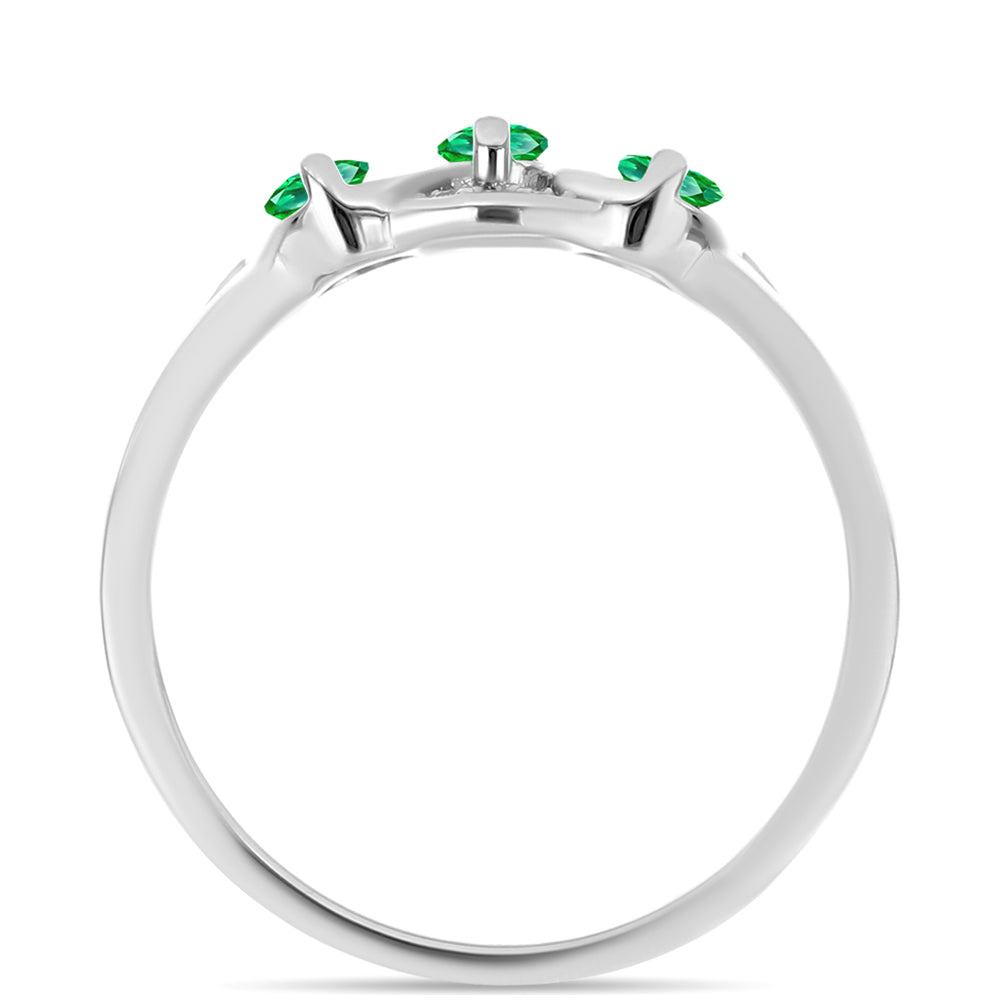 HopeaSormus Kijani Granaatti ja Valkoisella Topaasilla 2 