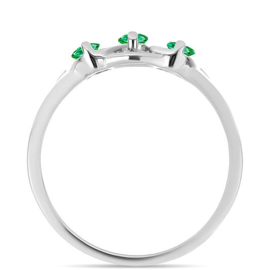 HopeaSormus Kijani Granaatti ja Valkoisella Topaasilla