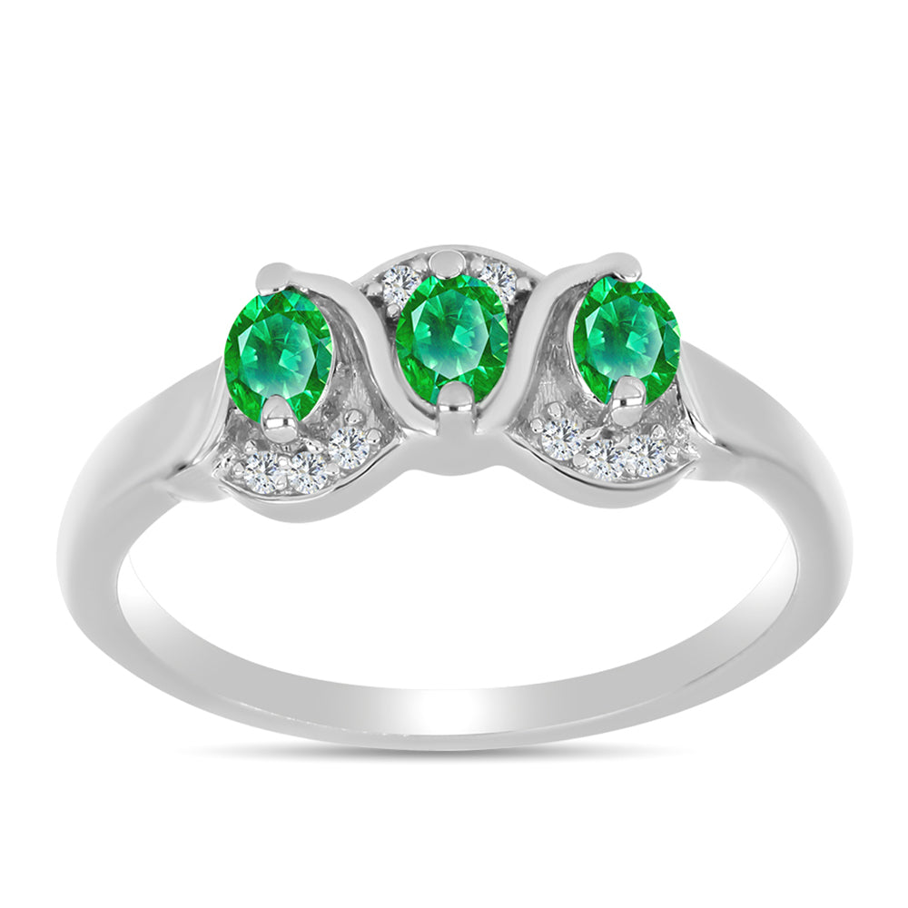 HopeaSormus Kijani Granaatti ja Valkoisella Topaasilla