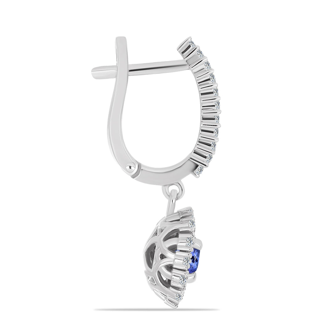 HopeaKorvakorut AAA Tansaniitilla ja Valkoisella Topaasilla 2 