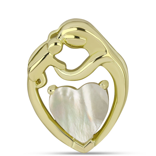 Kullattu hopeaRiipus Helmiäisellä