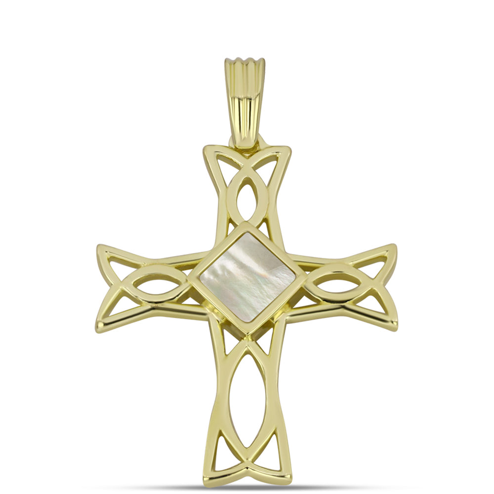 Kullattu hopeaRiipus Helmiäisellä