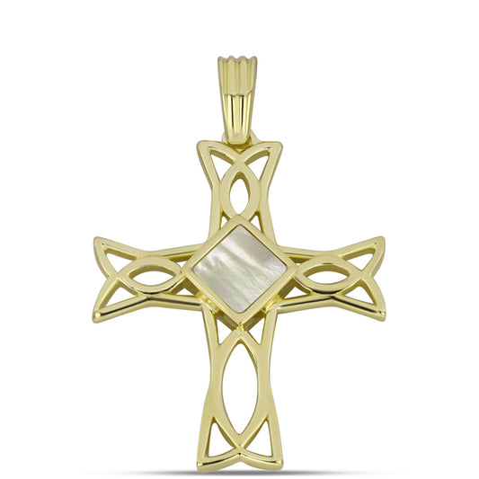 Kullattu hopeaRiipus Helmiäisellä