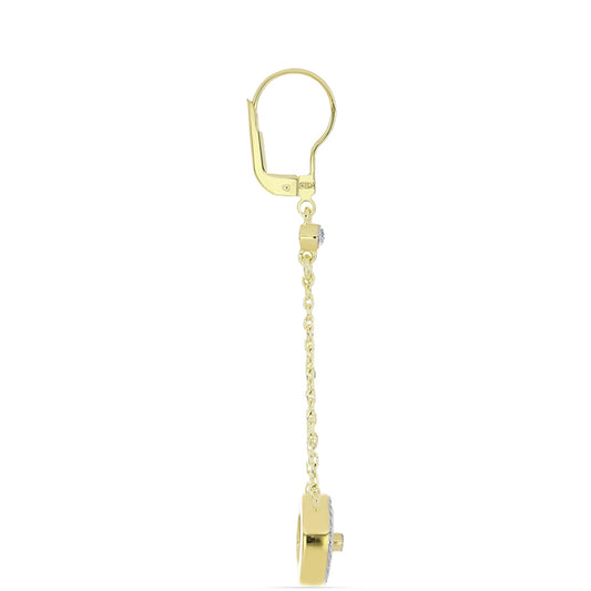 Kullatut hopeat Korvakorut Helmiäisellä ja Valkoisella Topaasilla