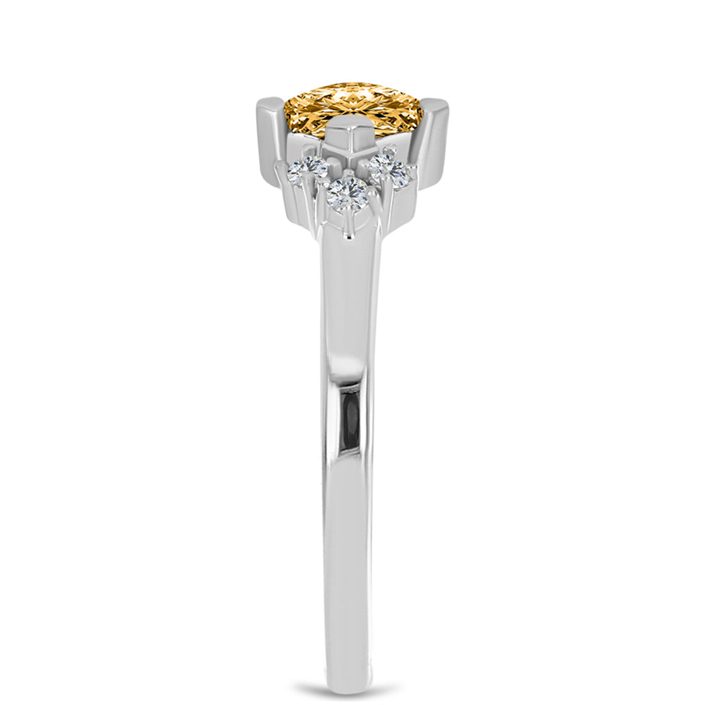 HopeaSormus Moissanite-samppanja ja Valkoisella Topaasilla
