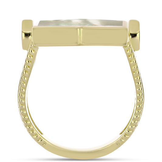 Kullattu hopeaSormus Helmiäisellä