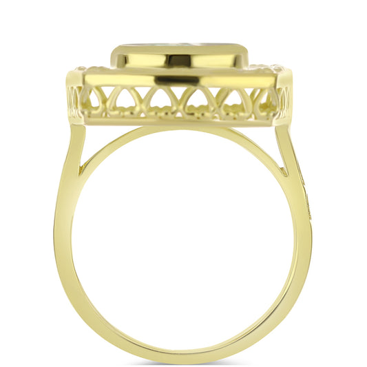 Kullattu hopeaSormus Helmiäisellä