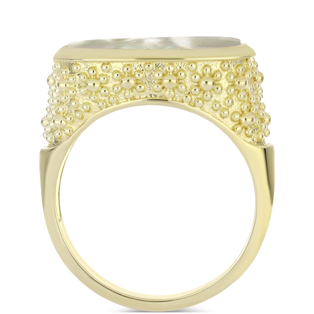 Kullattu hopeaSormus Helmiäisellä 2 