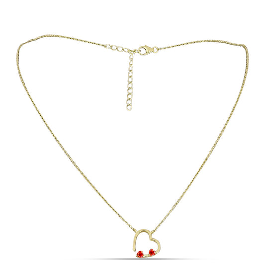 Kullattu hopeaKaulakoru Punaisella Etiopialaisella Lega Dembi Opaalilla