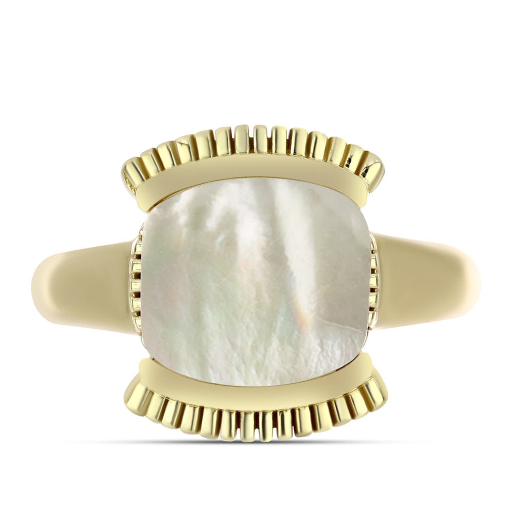 Kullattu hopeaSormus Helmiäisellä 1 