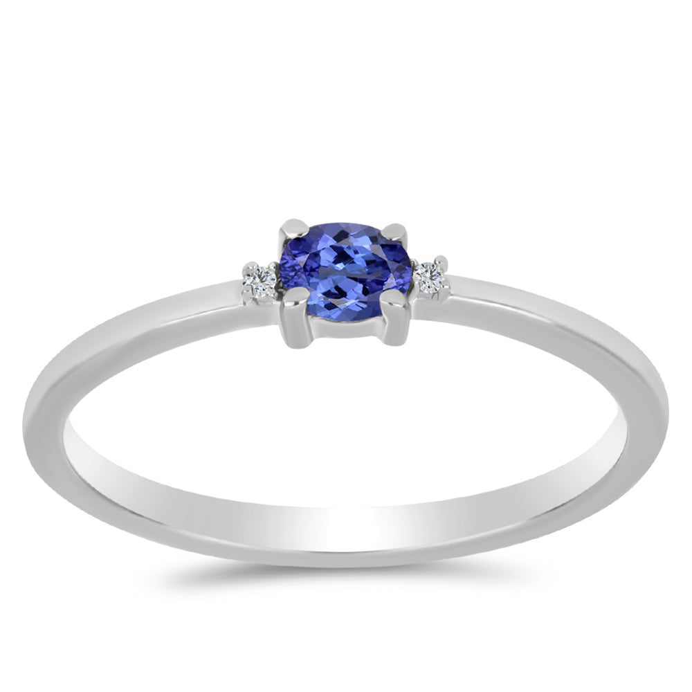 HopeaSormus AAA Tansaniitilla ja Valkoisella Topaasilla