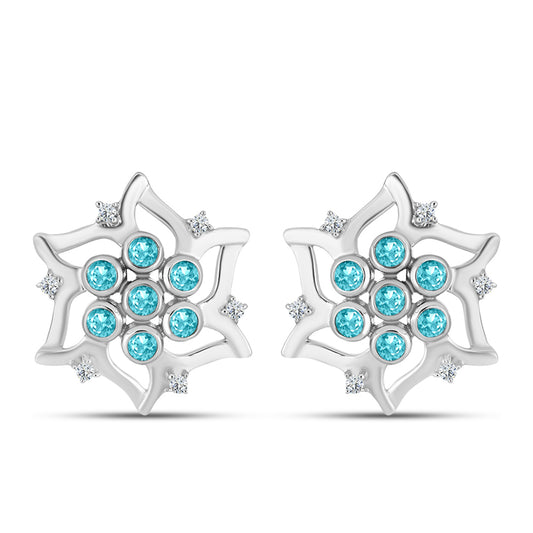 HopeaKorvakorut Paraiban Kvartsilla ja Valkoisella Topaasilla