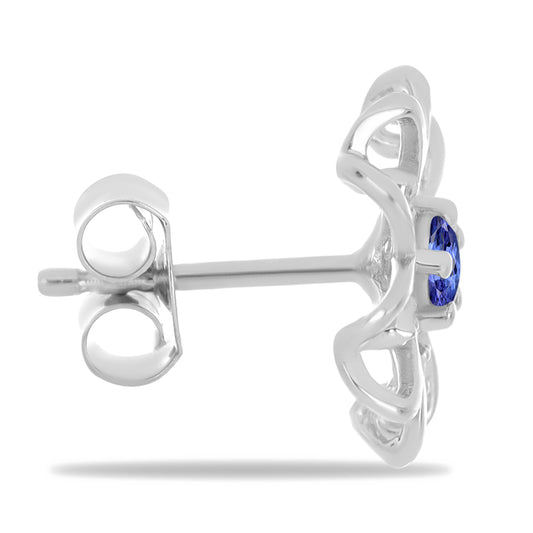 HopeaKorvakorut Tansaniitilla ja Valkoisella Zirkonilla