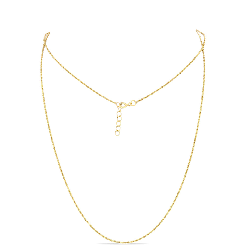 Kullattu hopeaKaulaketju