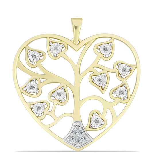 Kullattu hopeaRiipus Valkoisella Timantilla ja Valkoisella Topaasilla