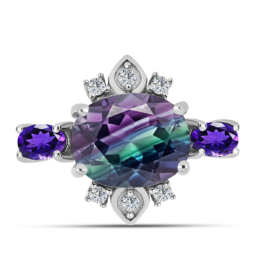 HopeaSormus Zebra Fluoriitilla ja Marokon Ametistilla 1 