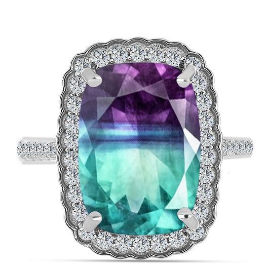 HopeaSormus Zebra Fluoriitilla ja Valkoisella Topaasilla