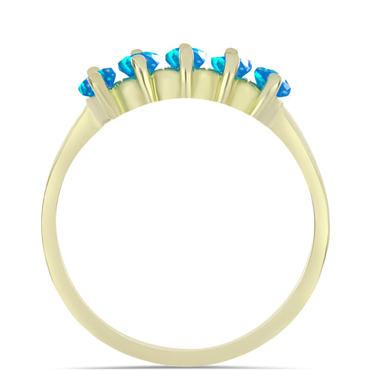 Kullattu hopeaSormus Etiopialaisella Paratiisiopaalilla