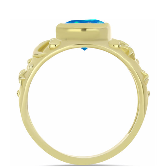 Kullattu hopeaSormus Etiopialaisella Paratiisiopaalilla