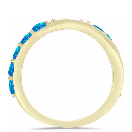 Kullattu hopeaSormus Etiopialaisella Paratiisiopaalilla