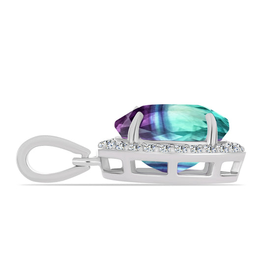 HopeaRiipus Zebra Fluoriitilla ja Valkoisella Topaasilla