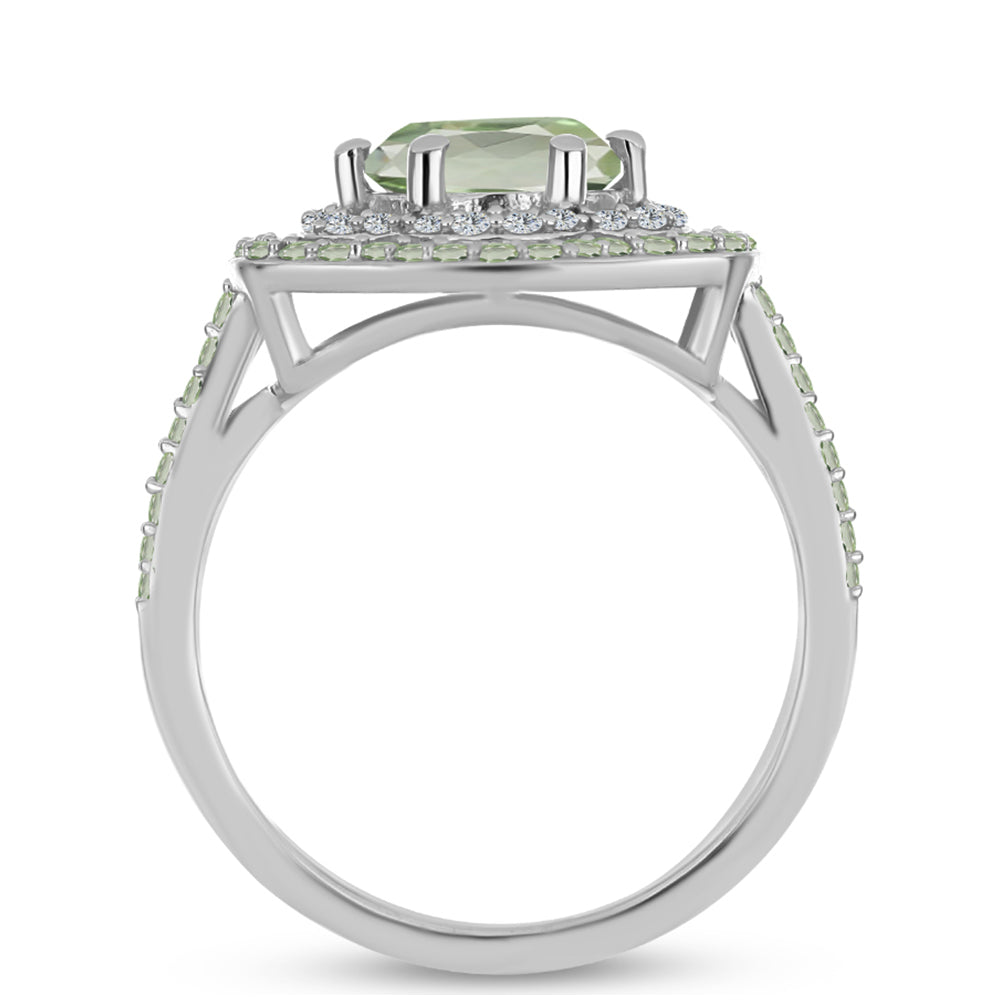 HopeaSormus Vihreällä Ametistilla ja Changbai Peridootilla 2 