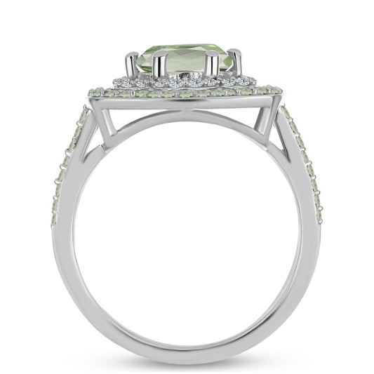 HopeaSormus Vihreällä Ametistilla ja Changbai Peridootilla