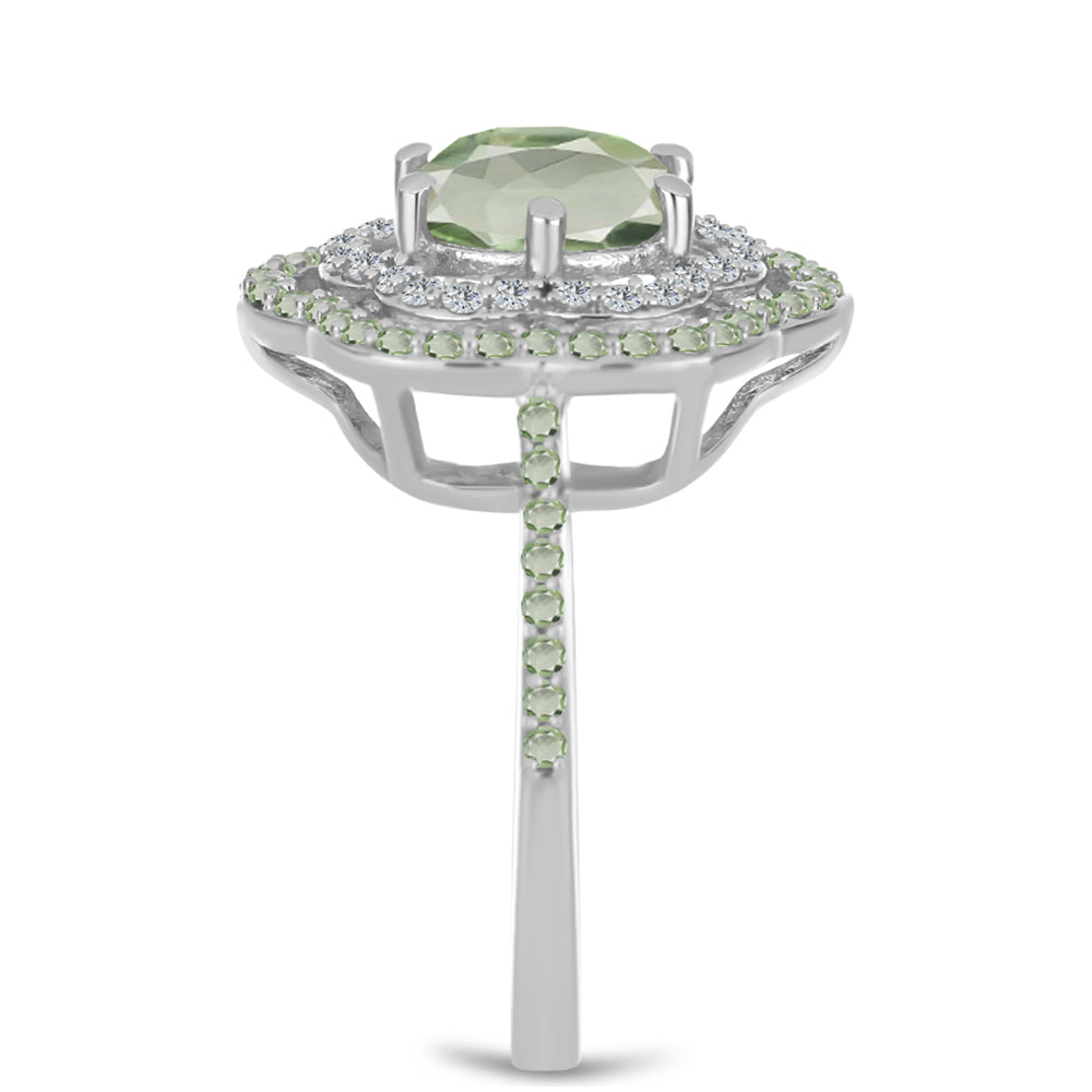 HopeaSormus Vihreällä Ametistilla ja Changbai Peridootilla