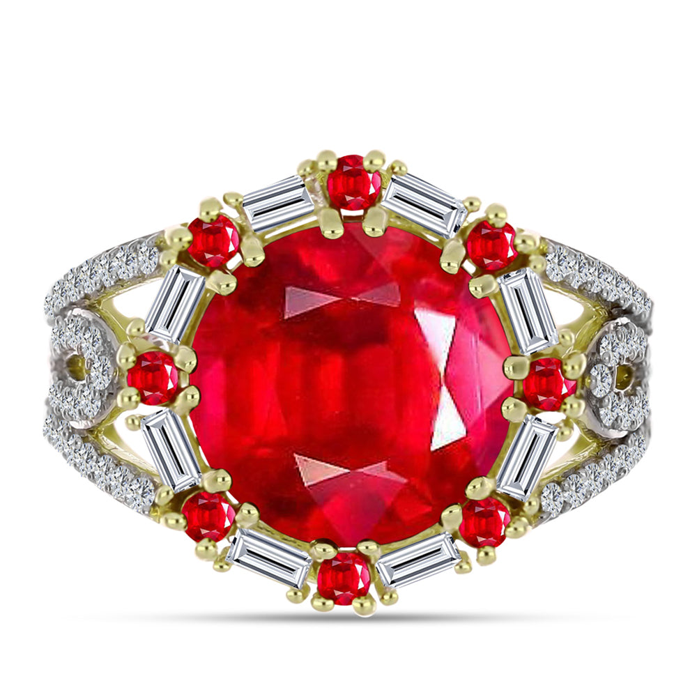 Kullattu hopeaSormus Punaisella Akaatilla ja Valkoisella Zirkonilla 1 