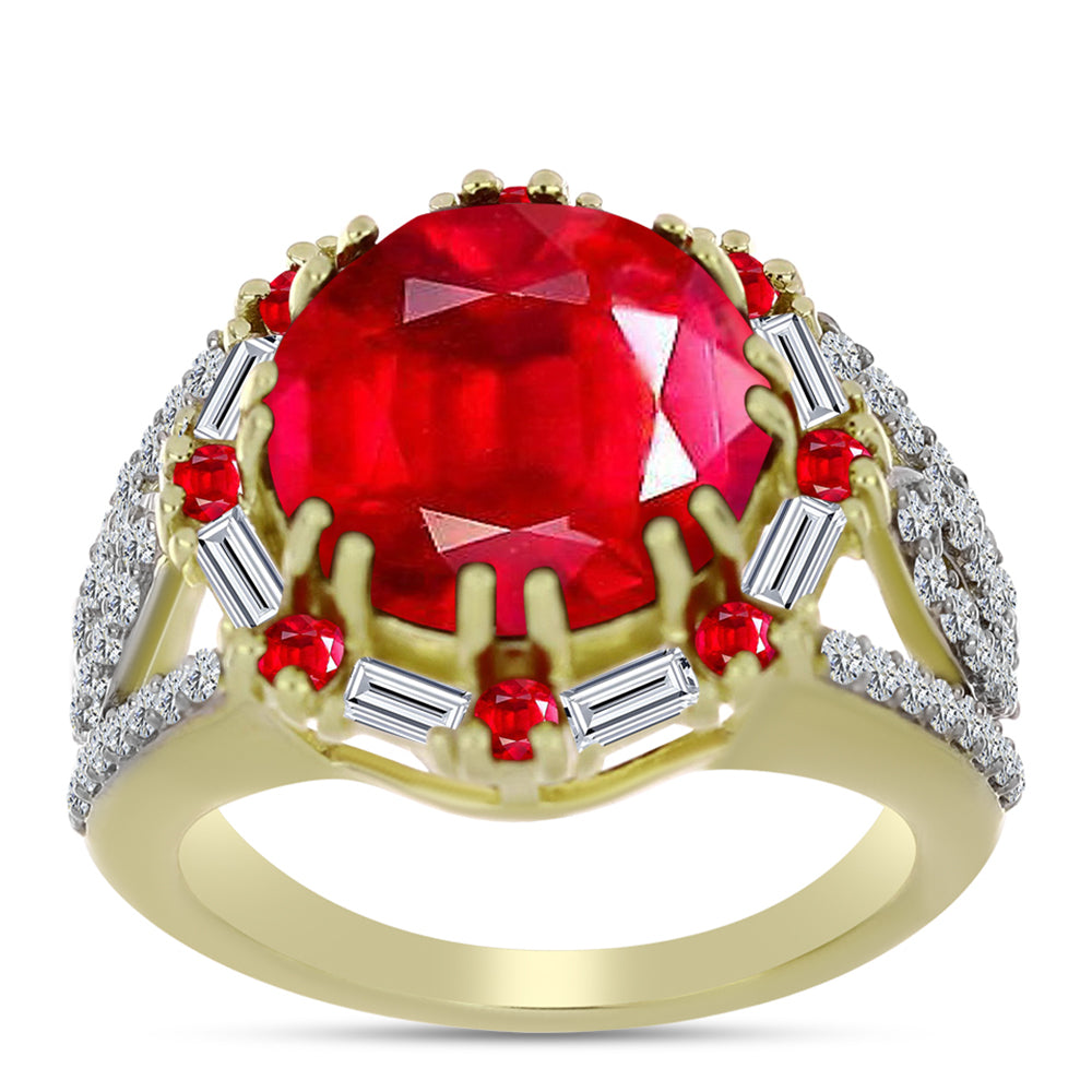 Kullattu hopeaSormus Punaisella Akaatilla ja Valkoisella Zirkonilla