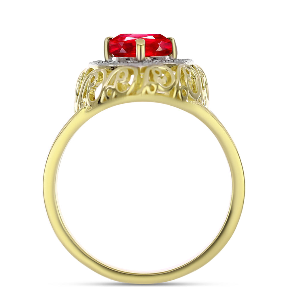 Kullattu hopeaSormus Punaisella Akaatilla ja Valkoisella Topaasilla 2 