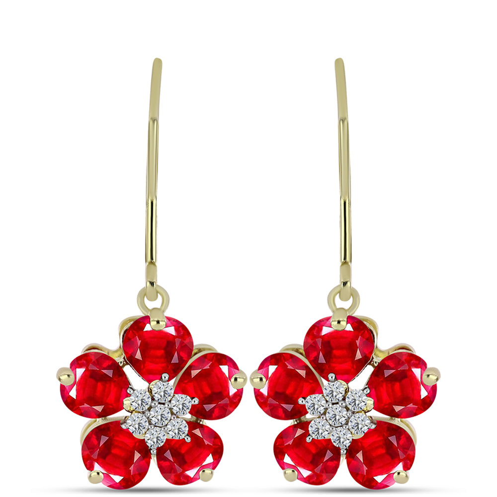 Kullatut hopeat Korvakorut Punaisella Akaatilla ja Valkoisella Topaasilla 1 