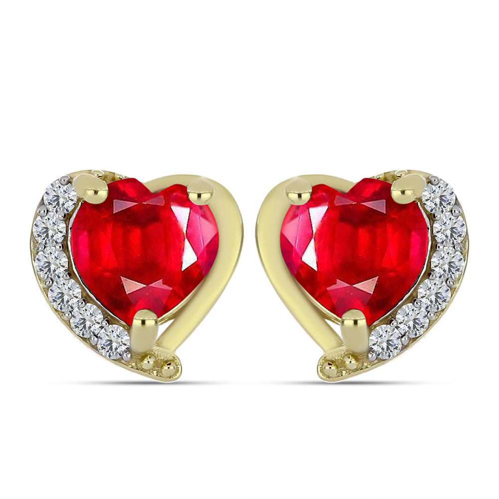 Kullatut hopeat Korvakorut Punaisella Akaatilla ja Valkoisella Topaasilla 1 