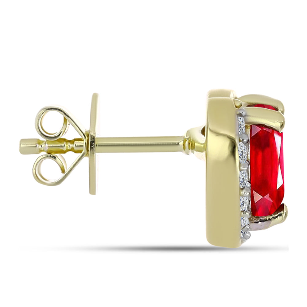 Kullatut hopeat Korvakorut Punaisella Akaatilla ja Valkoisella Topaasilla 2 