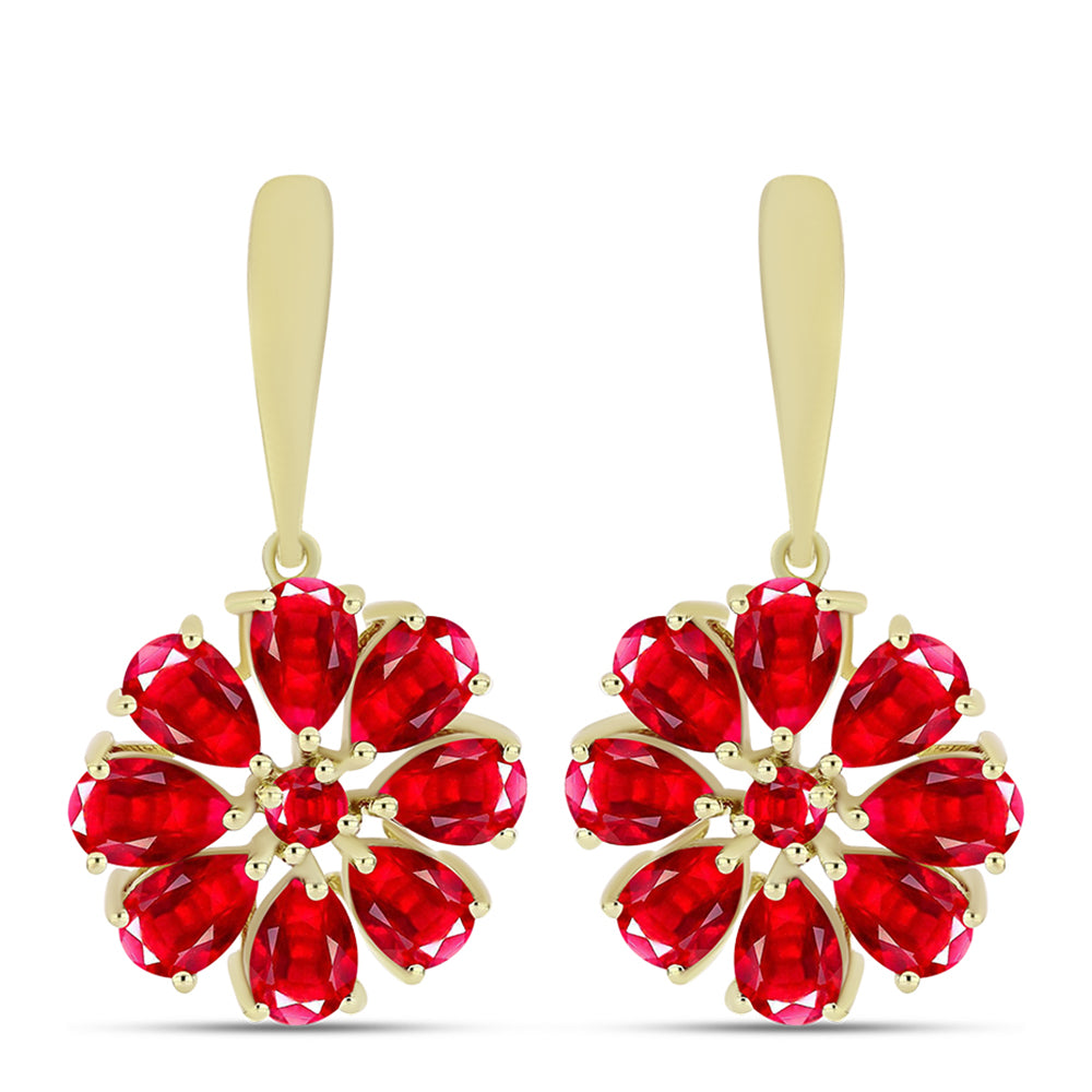 Kullatut hopeat Korvakorut Punaisella Akaatilla 1 