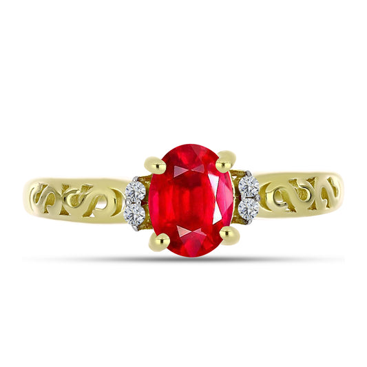 Kullattu hopeaSormus Punaisella Akaatilla ja Valkoisella Topaasilla