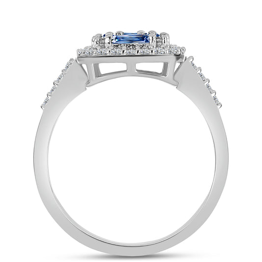 HopeaSormus Merensininen moissaniitti ja Valkoisella Topaasilla