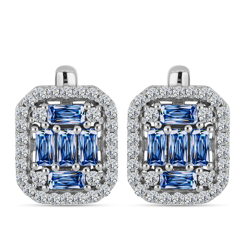 HopeaKorvakorut Merensininen moissaniitti ja Valkoisella Topaasilla 1 