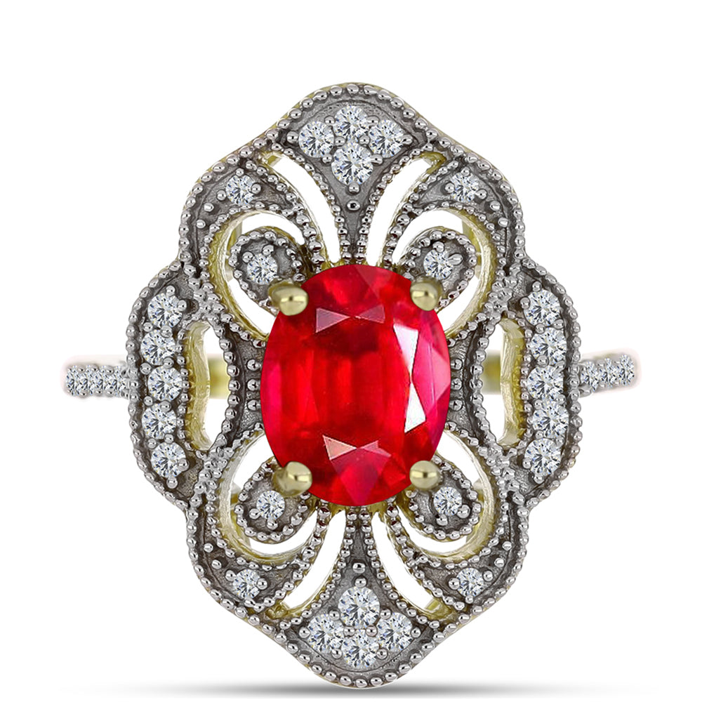 Kullattu hopeaSormus Punaisella Akaatilla ja Valkoisella Topaasilla 1 