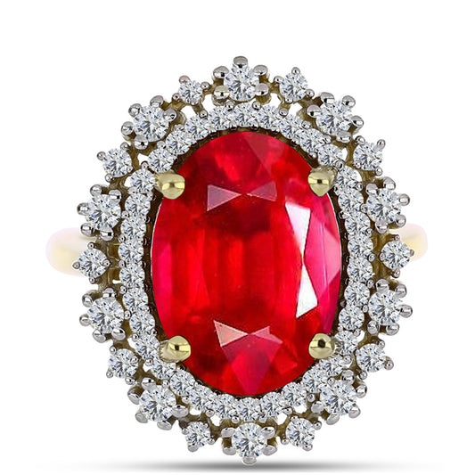 Kullattu hopeaSormus Punaisella Akaatilla ja Valkoisella Topaasilla