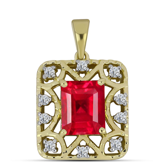 Kullattu hopeaRiipus Punaisella Akaatilla ja Valkoisella Topaasilla