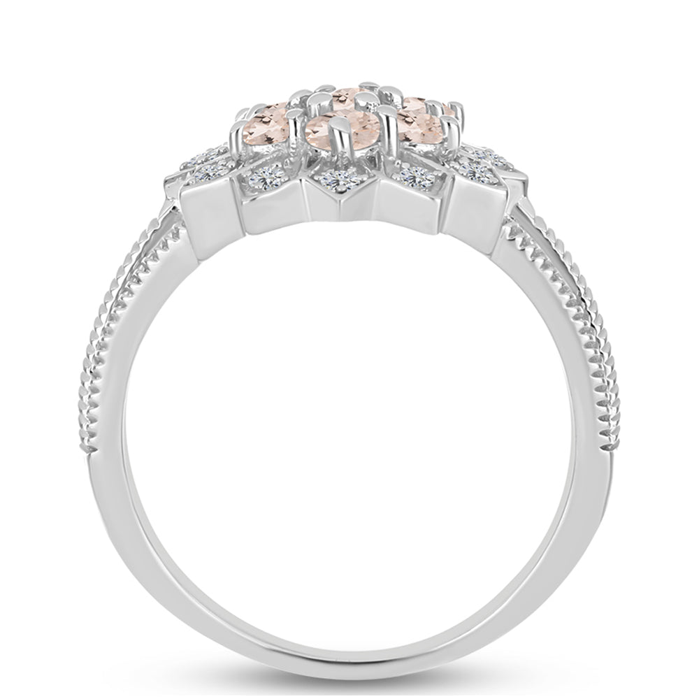 HopeaSormus Gozarehin Morganiitilla ja Valkoisella Topaasilla 2 