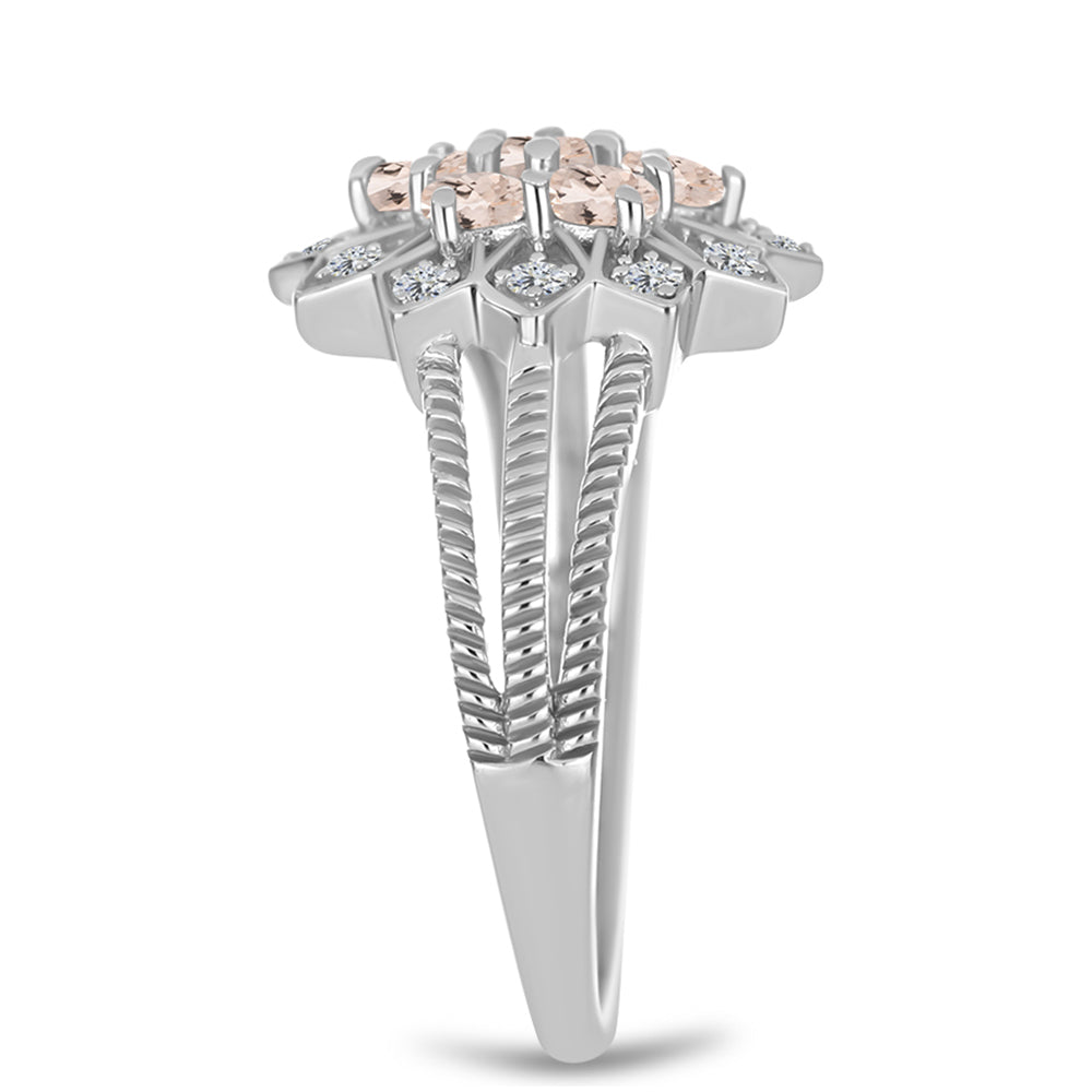 HopeaSormus Gozarehin Morganiitilla ja Valkoisella Topaasilla