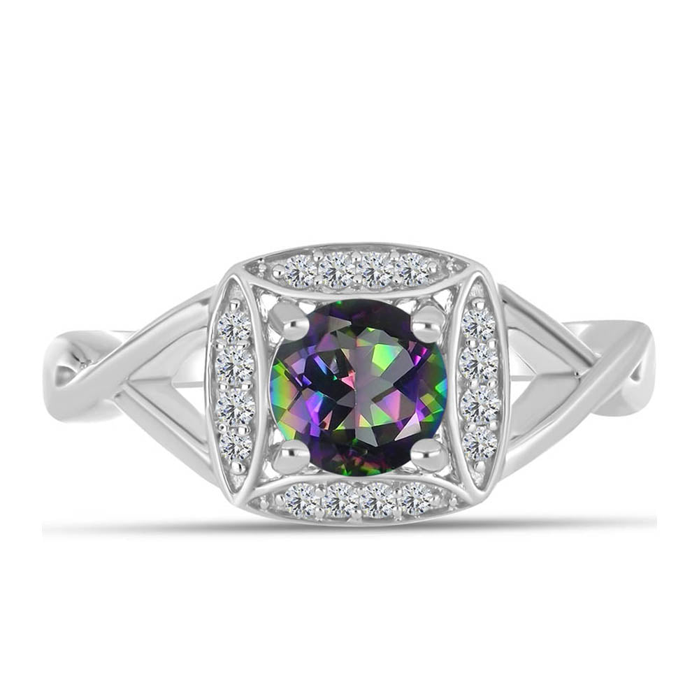 HopeaSormus Brasilian Mystisellä Vihreällä Kvartsilla ja Valkoisella Topaasilla 1 