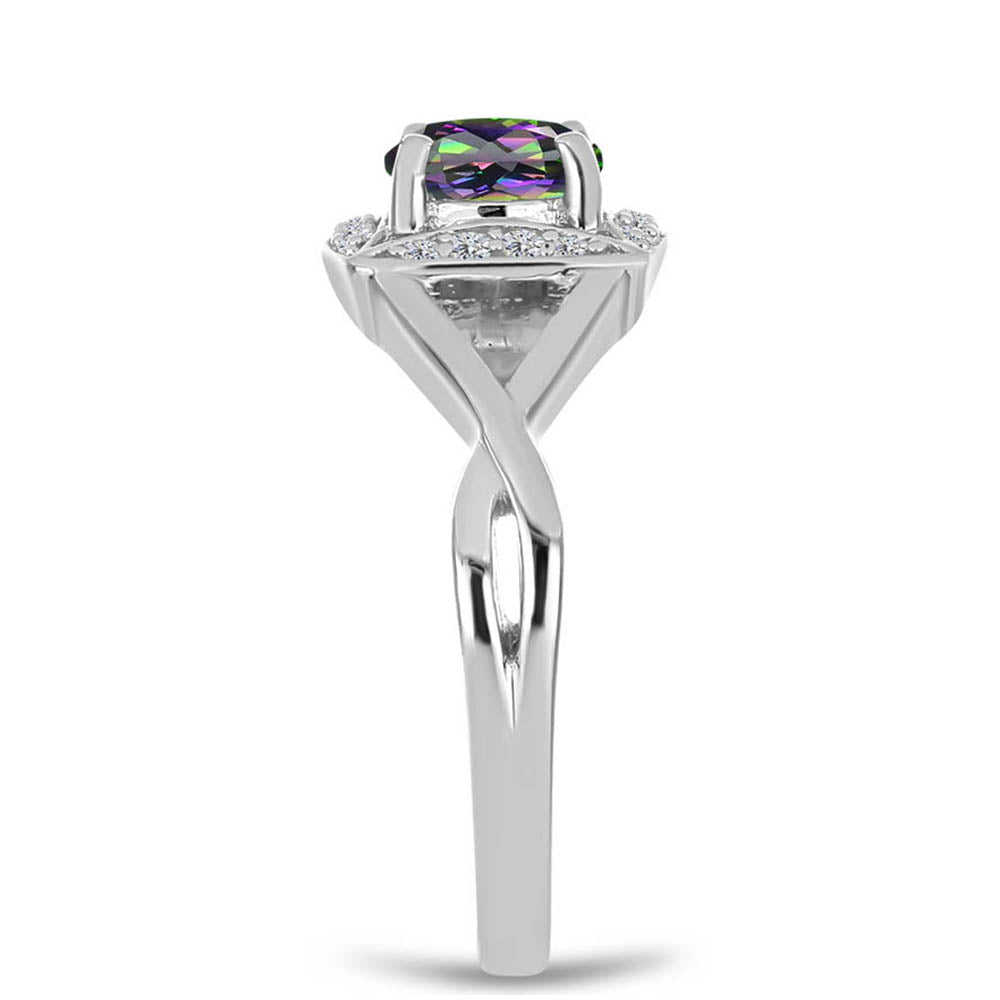 HopeaSormus Brasilian Mystisellä Vihreällä Kvartsilla ja Valkoisella Topaasilla 4 