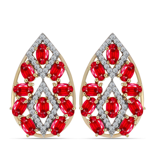 Kullatut hopeat Korvakorut Punaisella Akaatilla ja Valkoisella Topaasilla