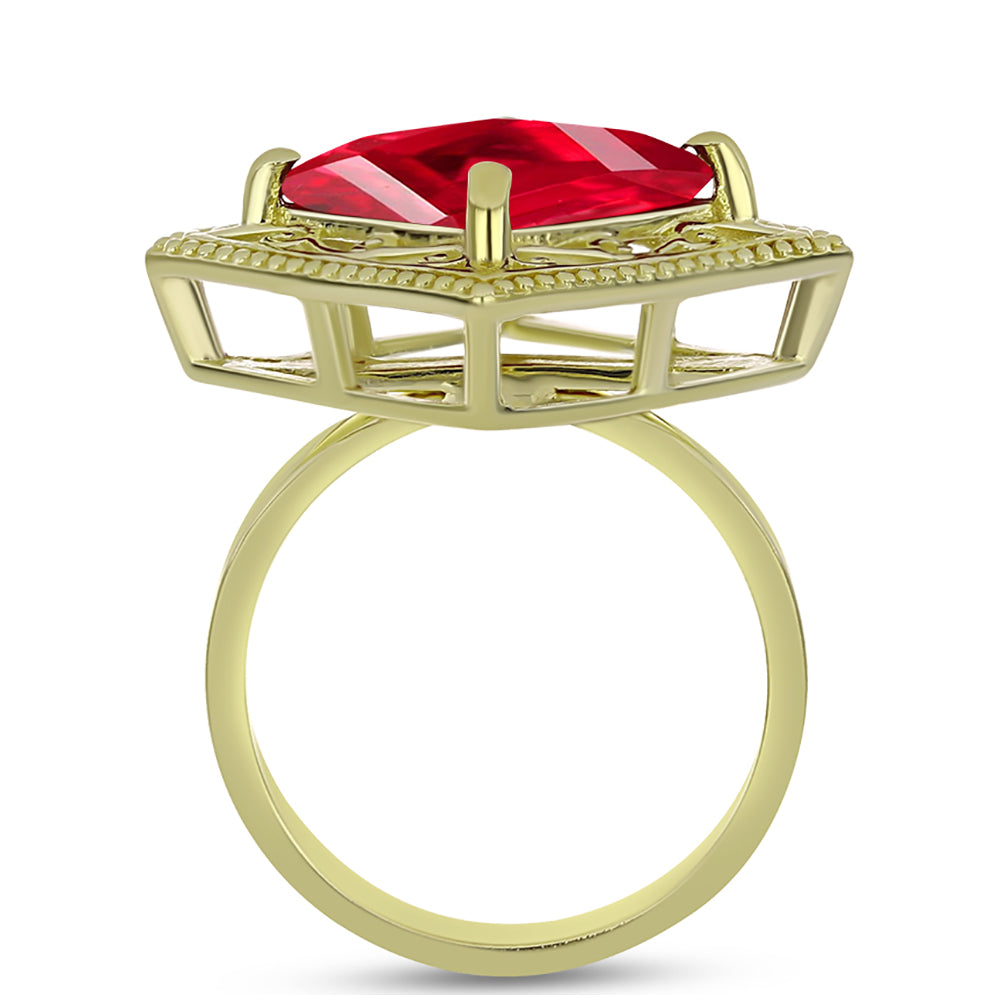 Kullattu hopeaSormus Punaisella Akaatilla 2 