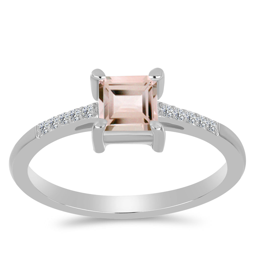 HopeaSormus Gozarehin Morganiitilla ja Valkoisella Topaasilla 3 