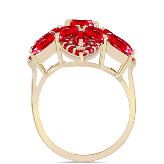 Kullattu hopeaSormus Punaisella Akaatilla