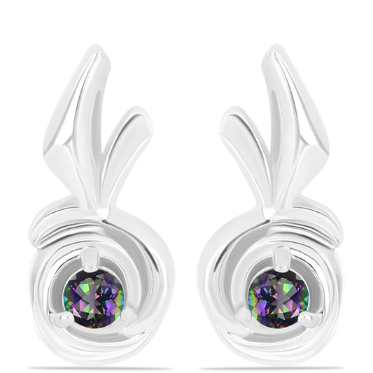 HopeaKorvakorut Brasilian Mystisellä Vihreällä Kvartsilla